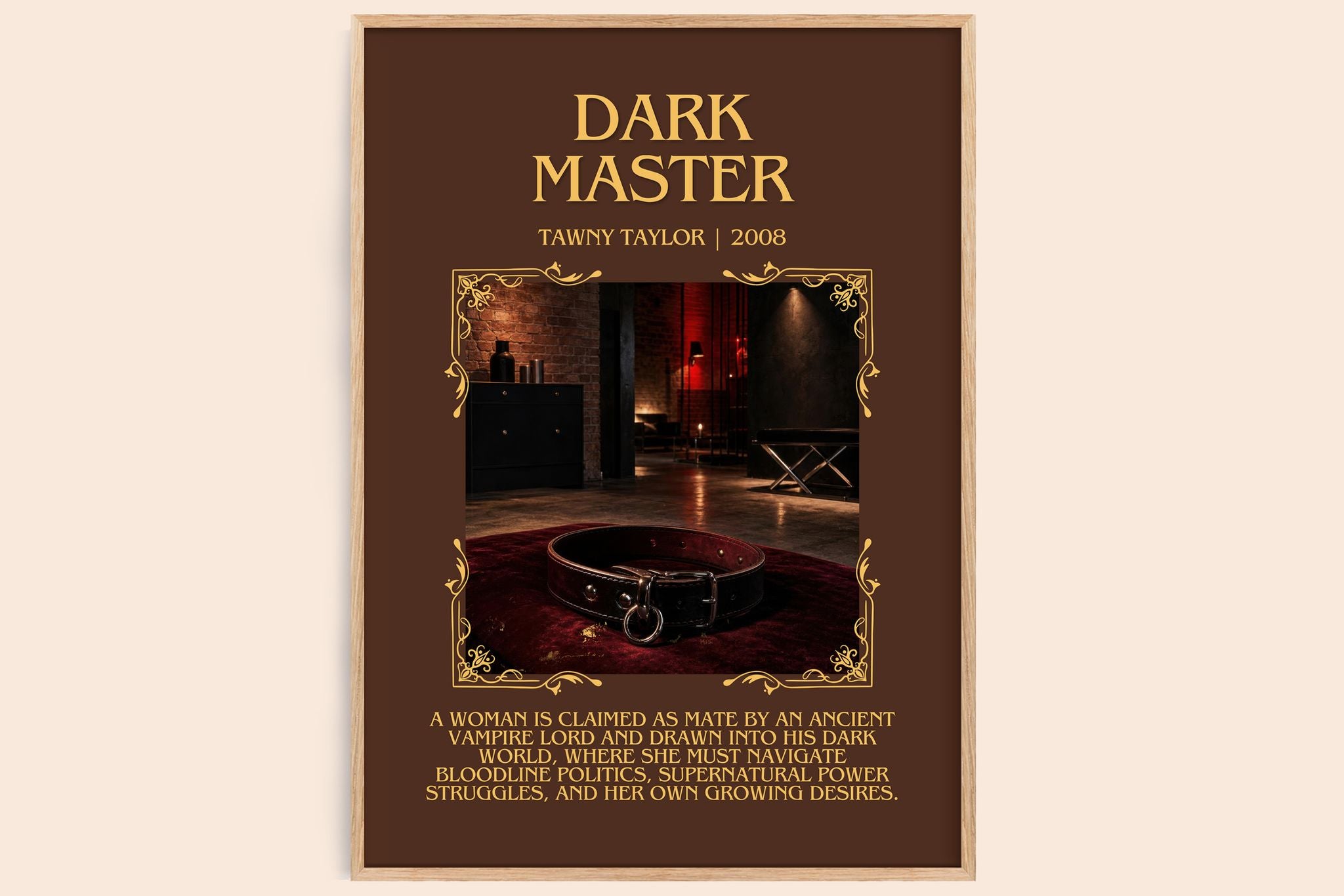 Dark Master Minimalist Book Poster by Tawny Taylor