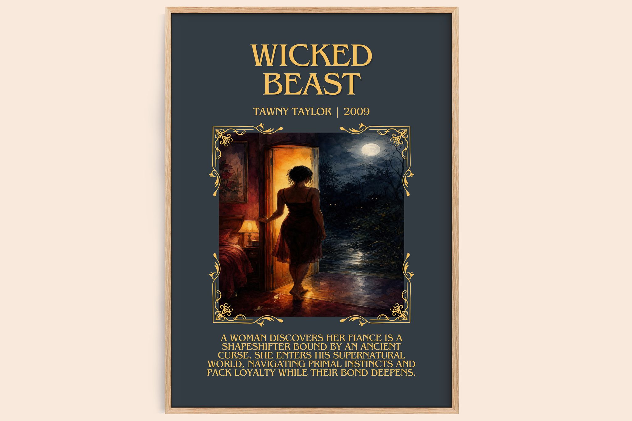 Wicked beast Minimalist Book Poster by Tawny Taylor