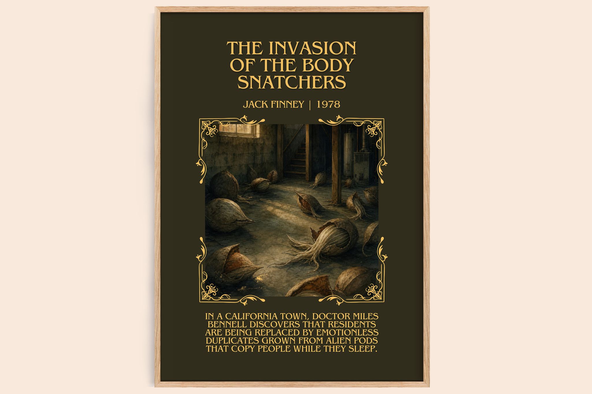 Invasion of the Body Snatchers Minimalist Book Poster by Jack Finney