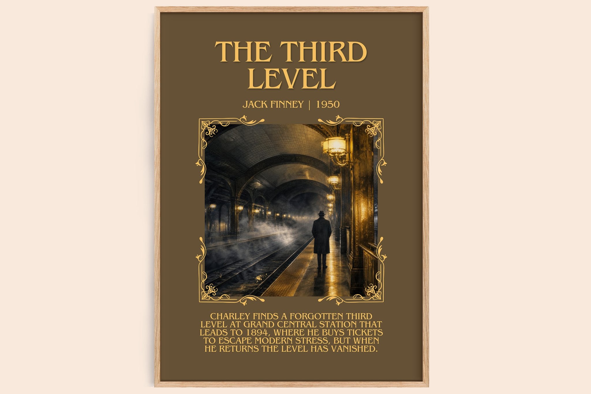 The third level Minimalist Book Poster by Jack Finney