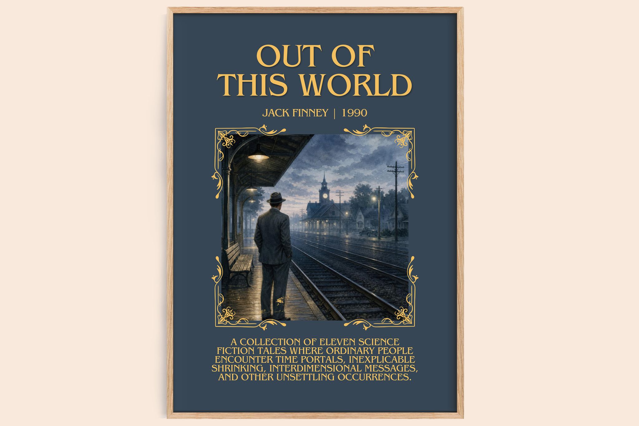 Out of this world Minimalist Book Poster by Jack Finney