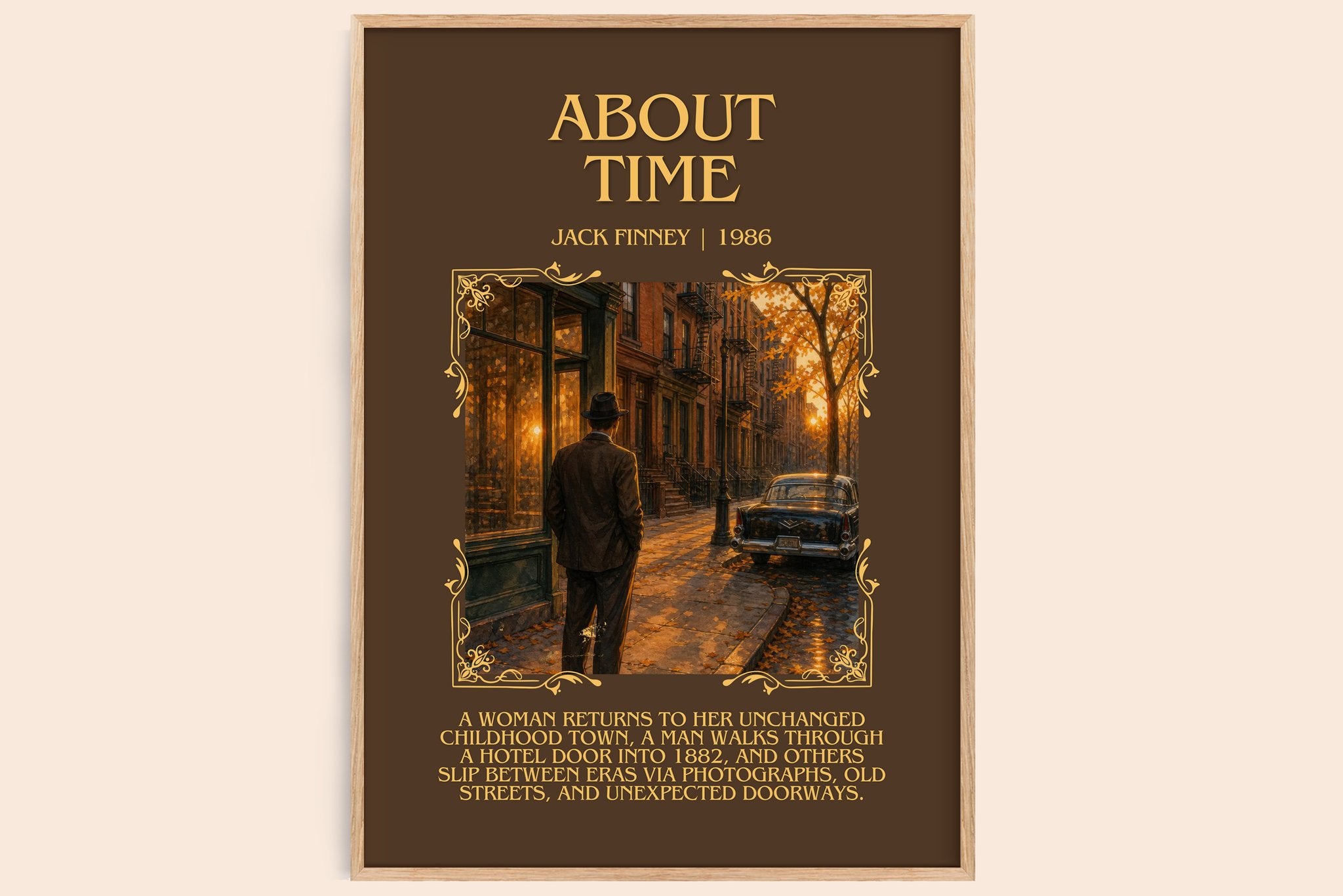 About time Minimalist Book Poster by Jack Finney