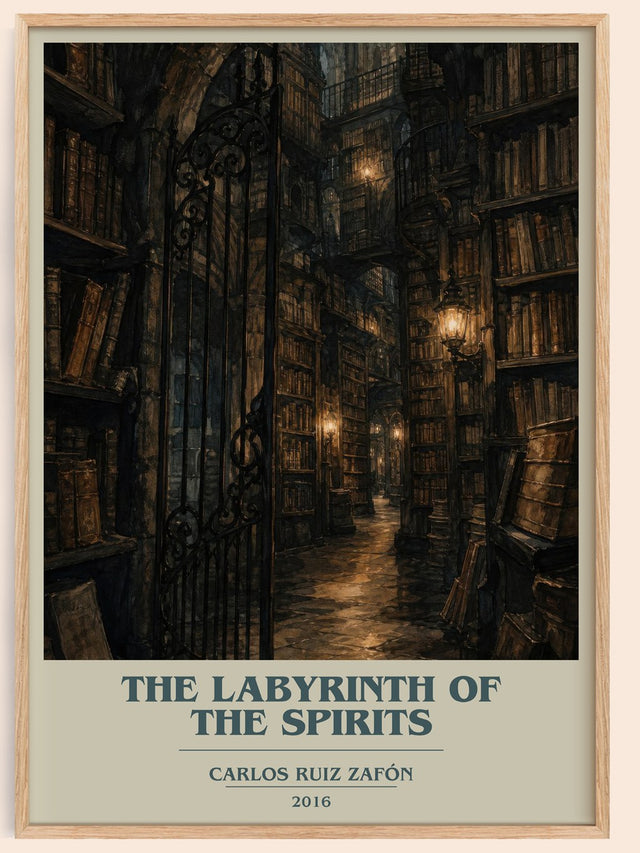 The Labyrinth Of The Spirits Book Cover Poster by Carlos Ruiz Zafón