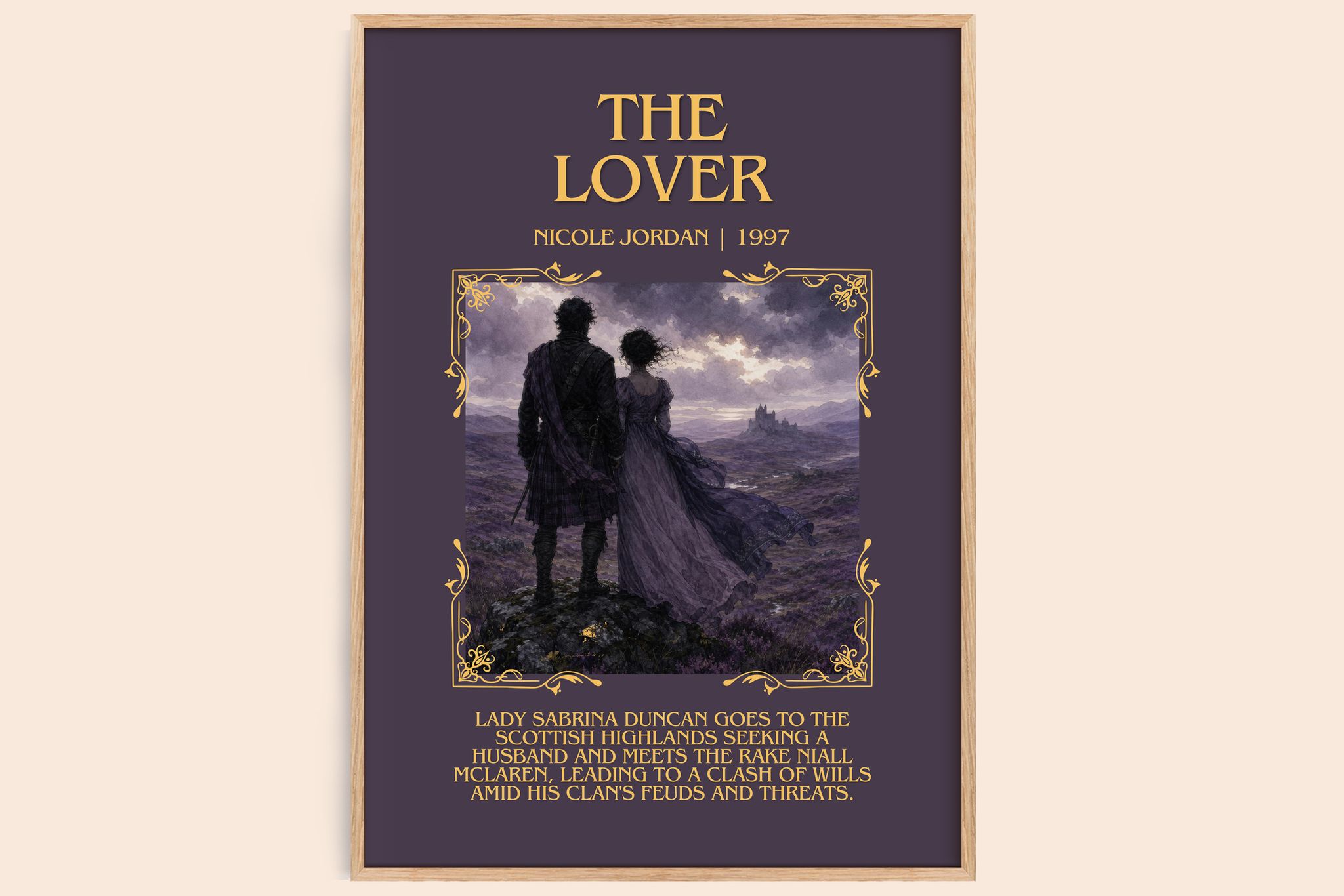 The Lover Minimalist Book Poster by Nicole Jordan
