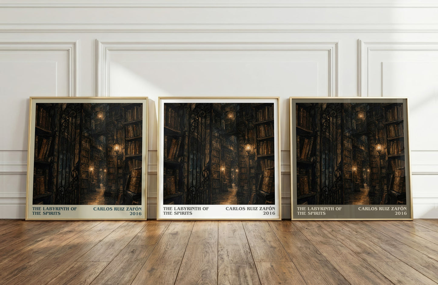 The Labyrinth Of The Spirits literary art print colour and style options – Carlos Ruiz Zafón book art
