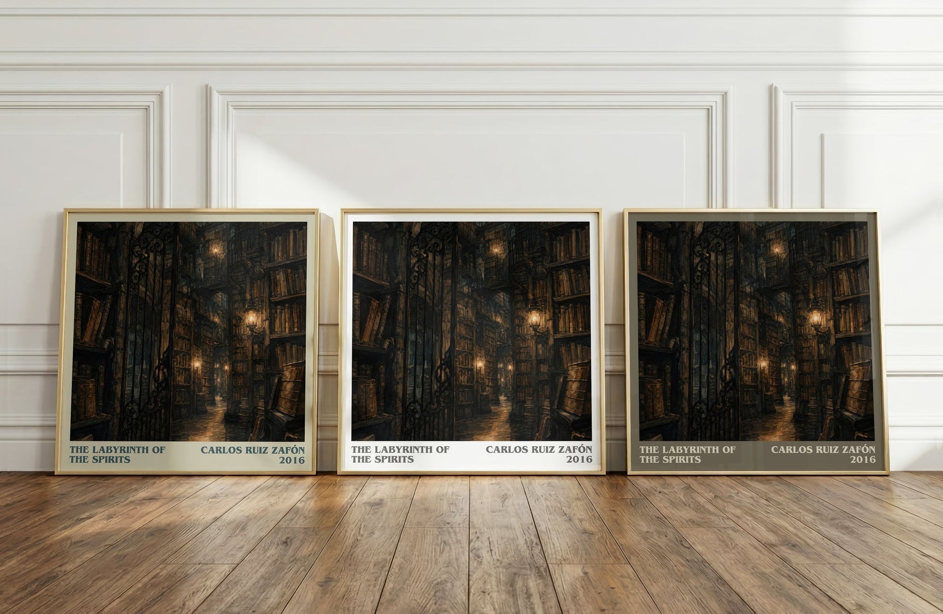 The Labyrinth Of The Spirits literary art print colour and style options – Carlos Ruiz Zafón book art