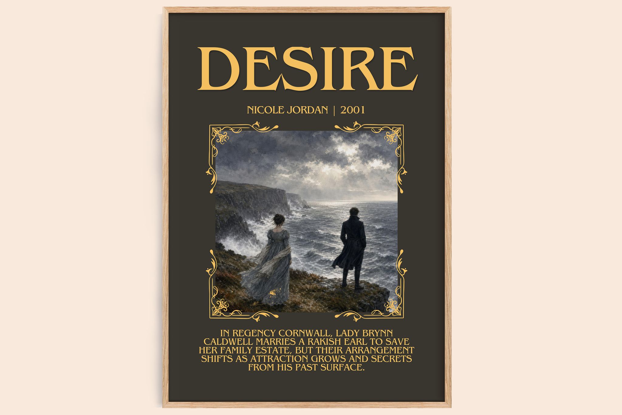Desire Minimalist Book Poster by Nicole Jordan