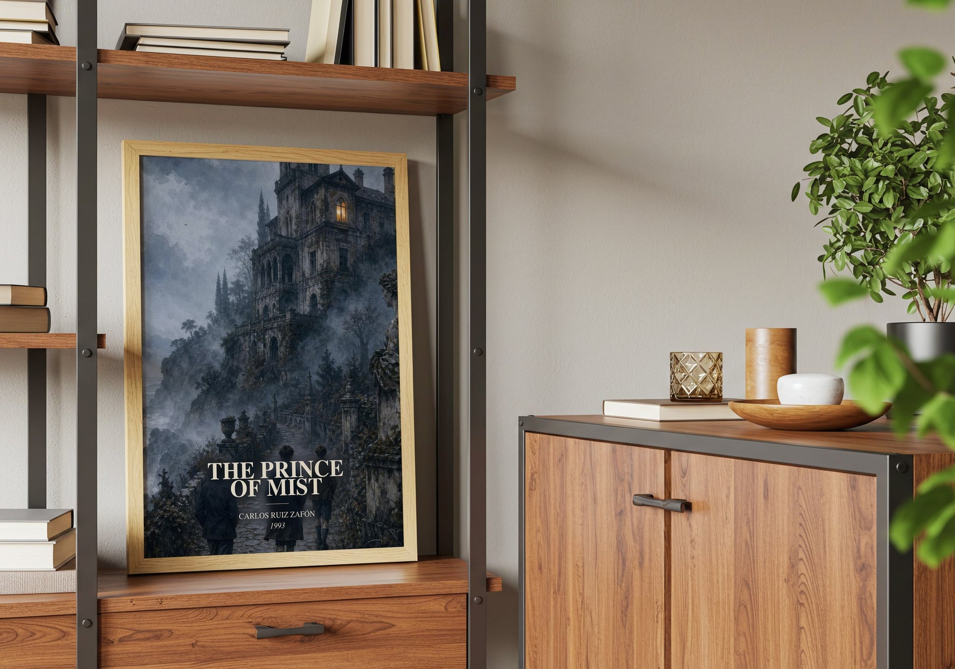 The Prince Of Mist book watercolour illustration paper finish options – matte satin gloss