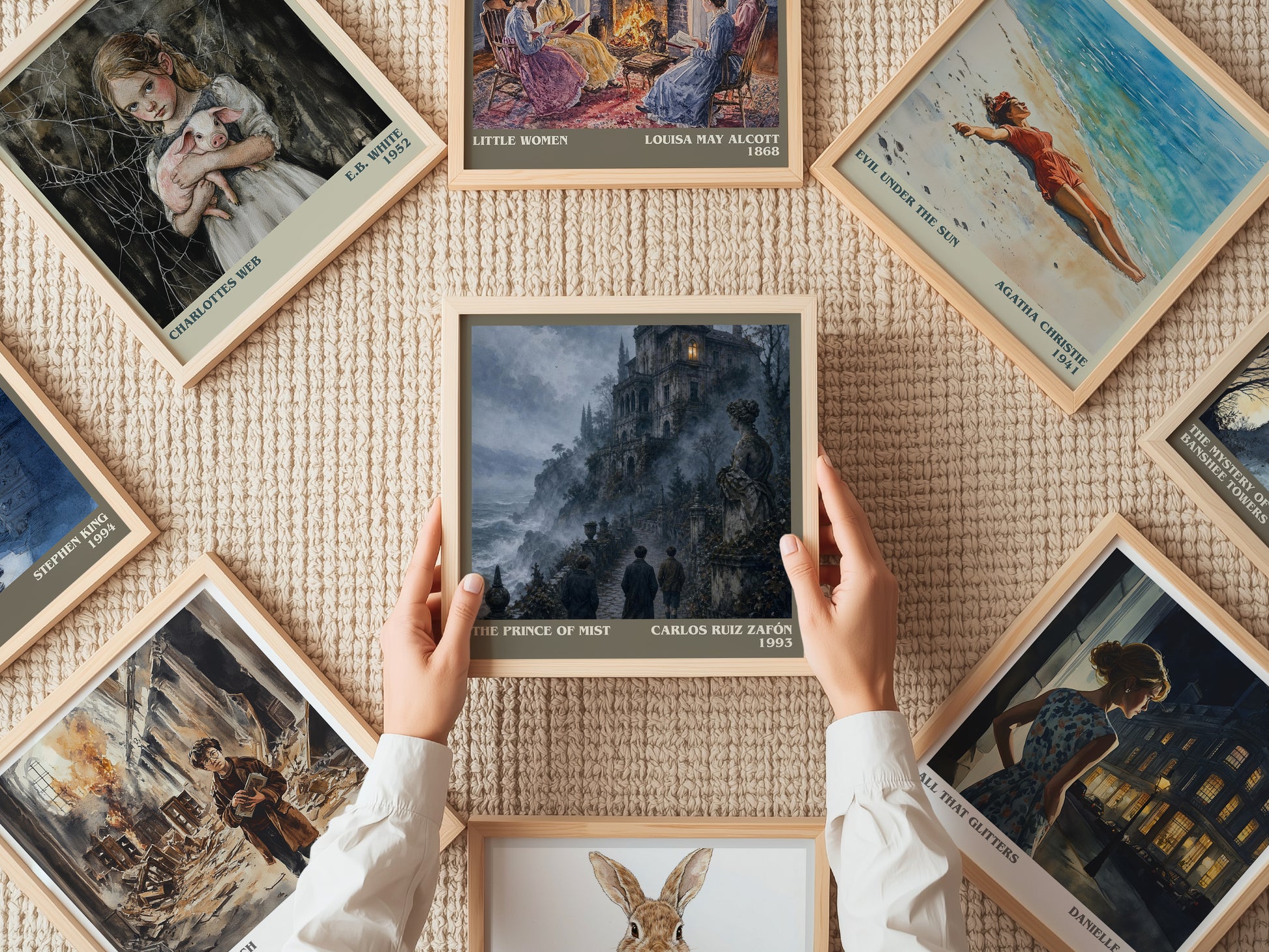 The Prince Of Mist literary book poster framed on wall – young adult wall art