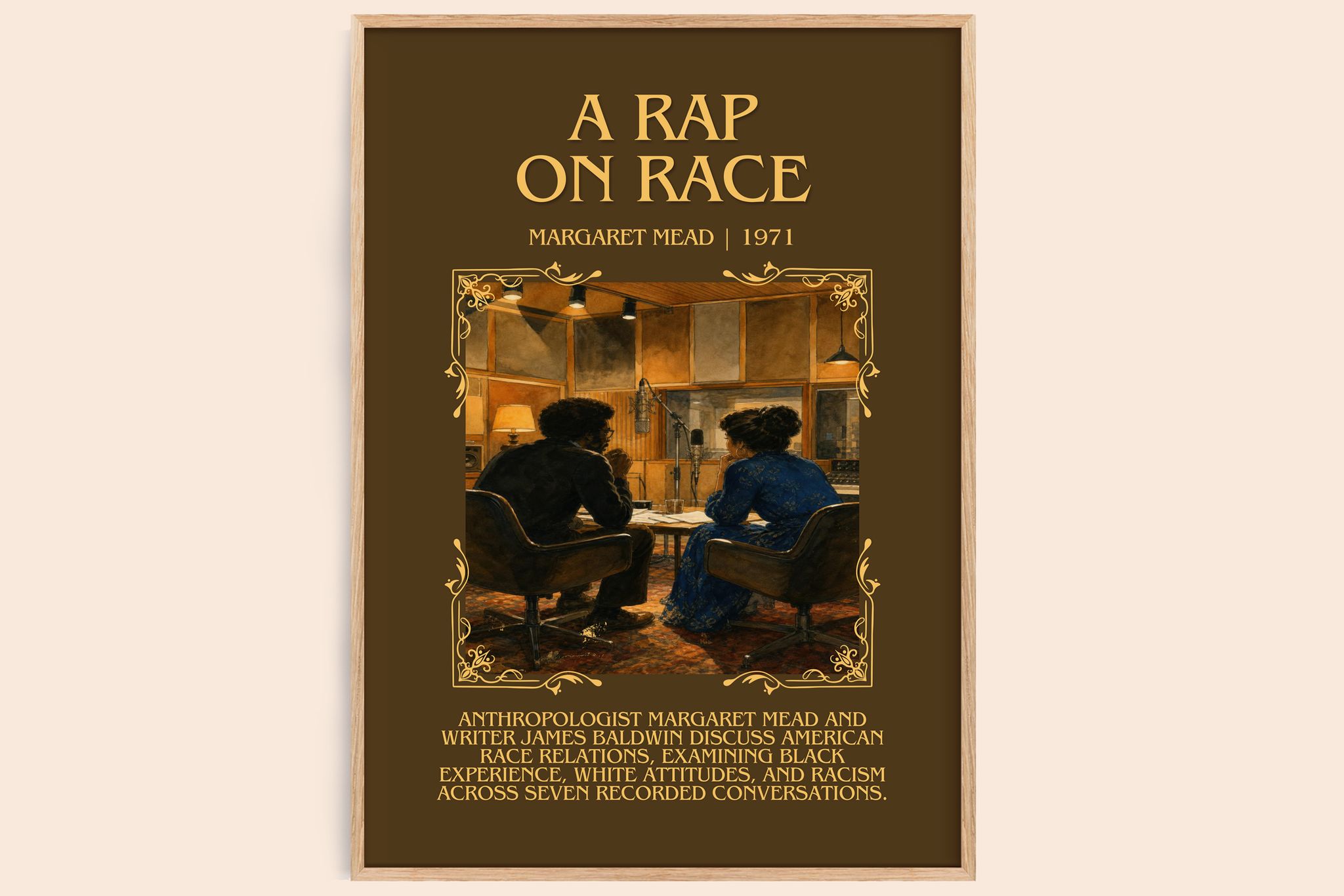 A rap on race Minimalist Book Poster by Margaret Mead