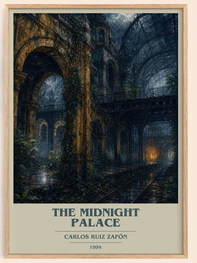 The Midnight Palace Book Cover Poster by Carlos Ruiz Zafón