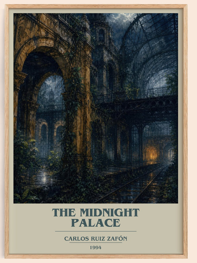 The Midnight Palace Book Cover Poster by Carlos Ruiz Zafón