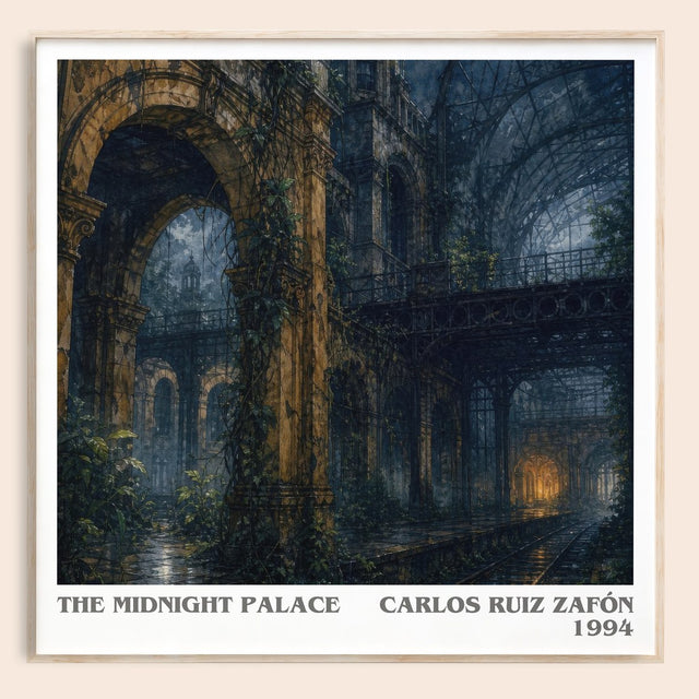 The Midnight Palace Literary Art Print by Carlos Ruiz Zafón