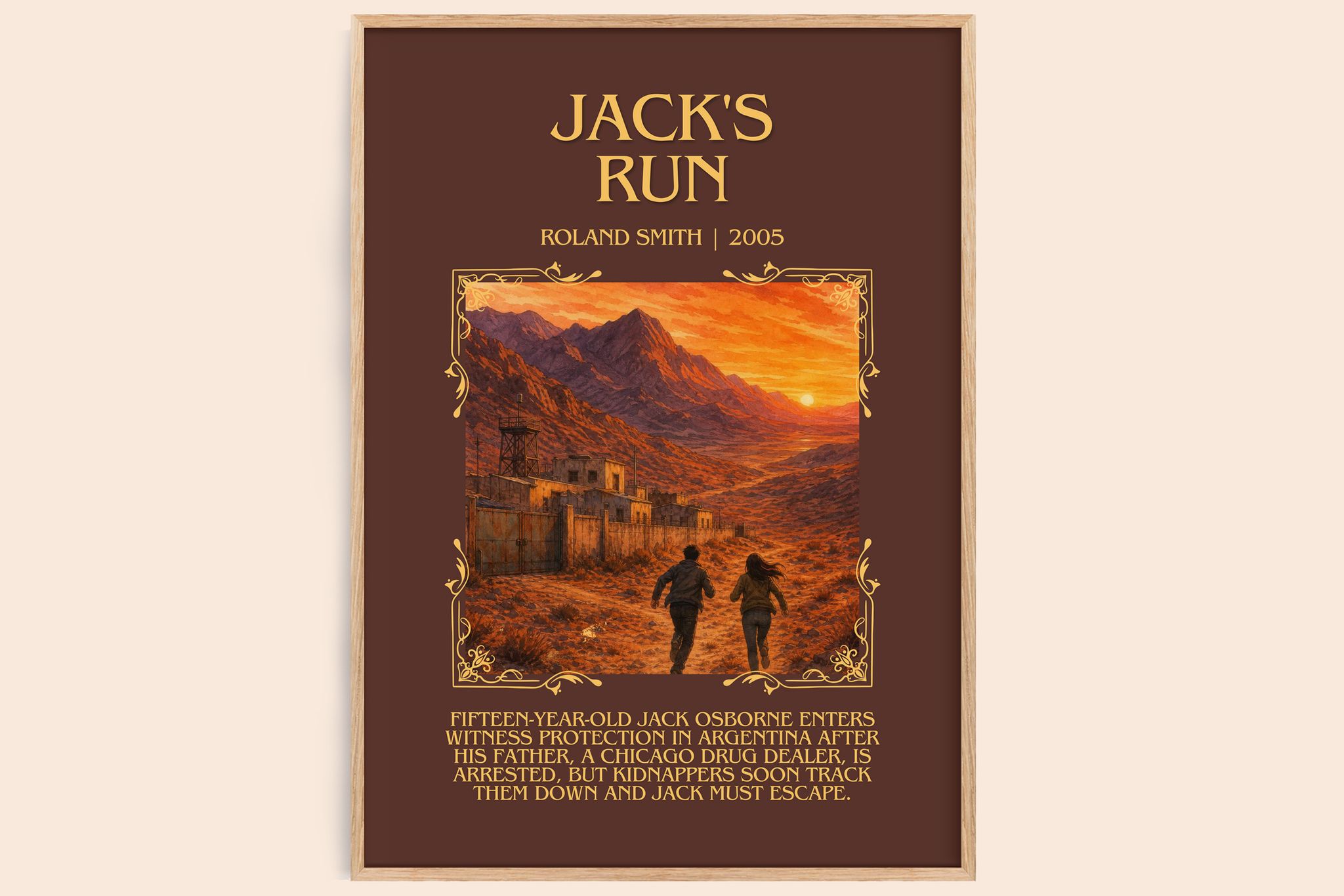 Jack's run Minimalist Book Poster by Roland Smith