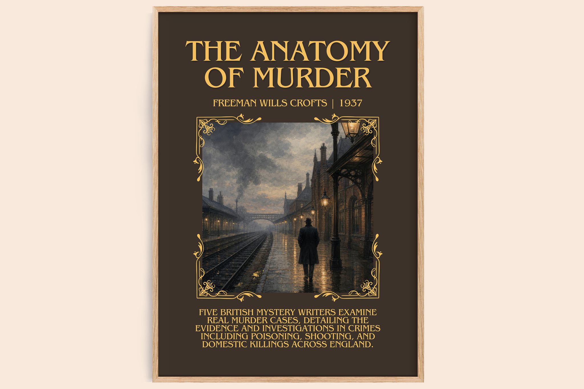 The Anatomy of murder Minimalist Book Poster by Freeman Wills Crofts
