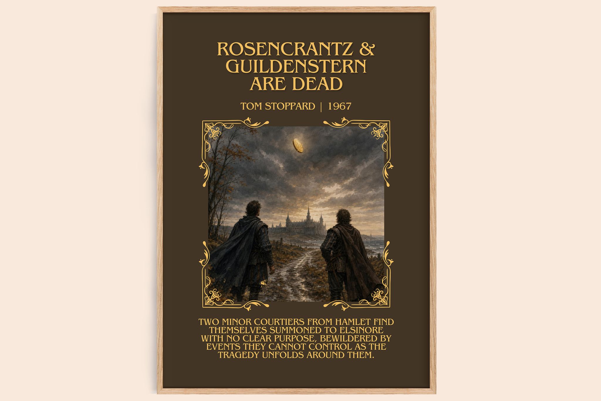 Rosencrantz & Guildenstern are dead Minimalist Book Poster by Tom Stoppard