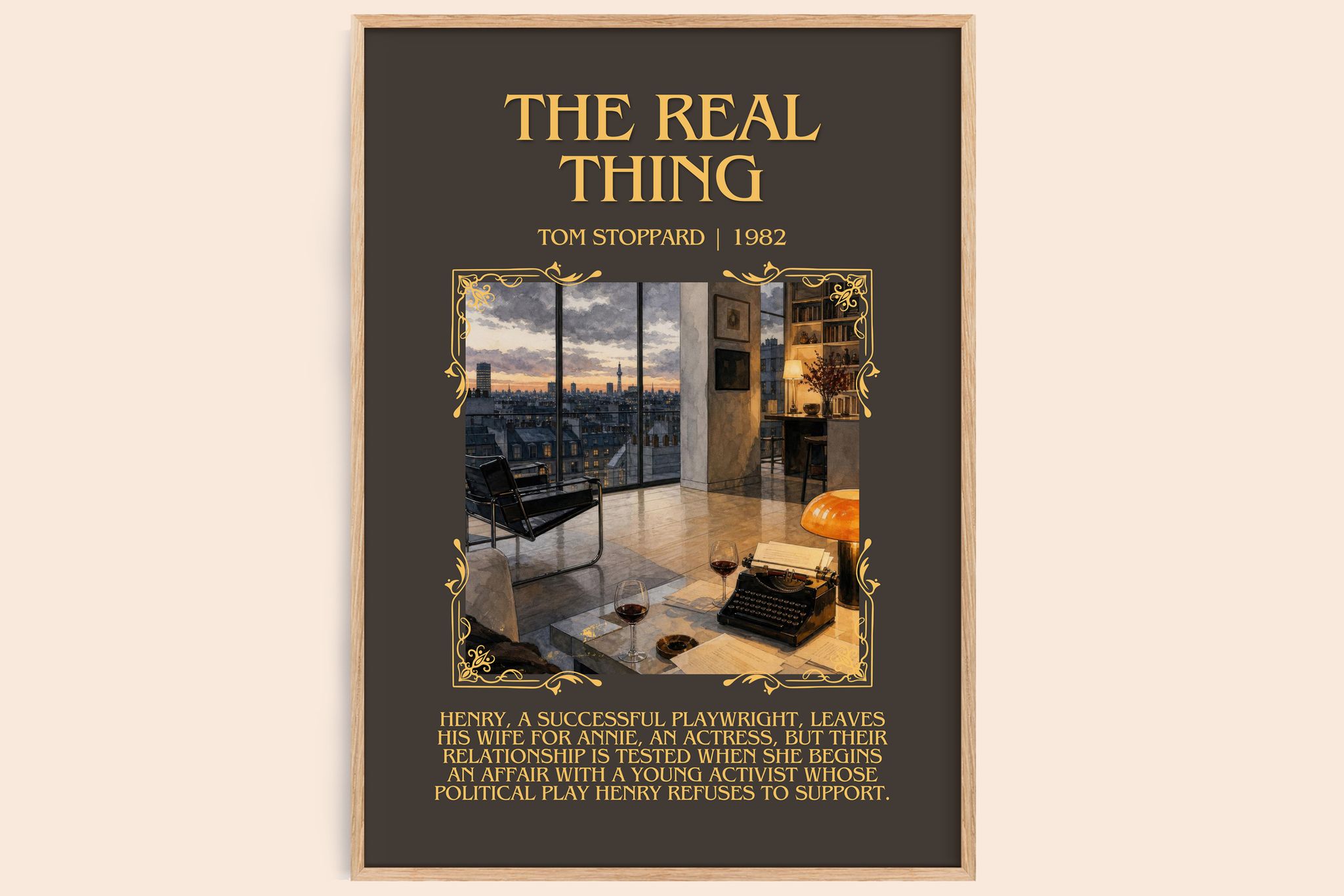 The real thing Minimalist Book Poster by Tom Stoppard