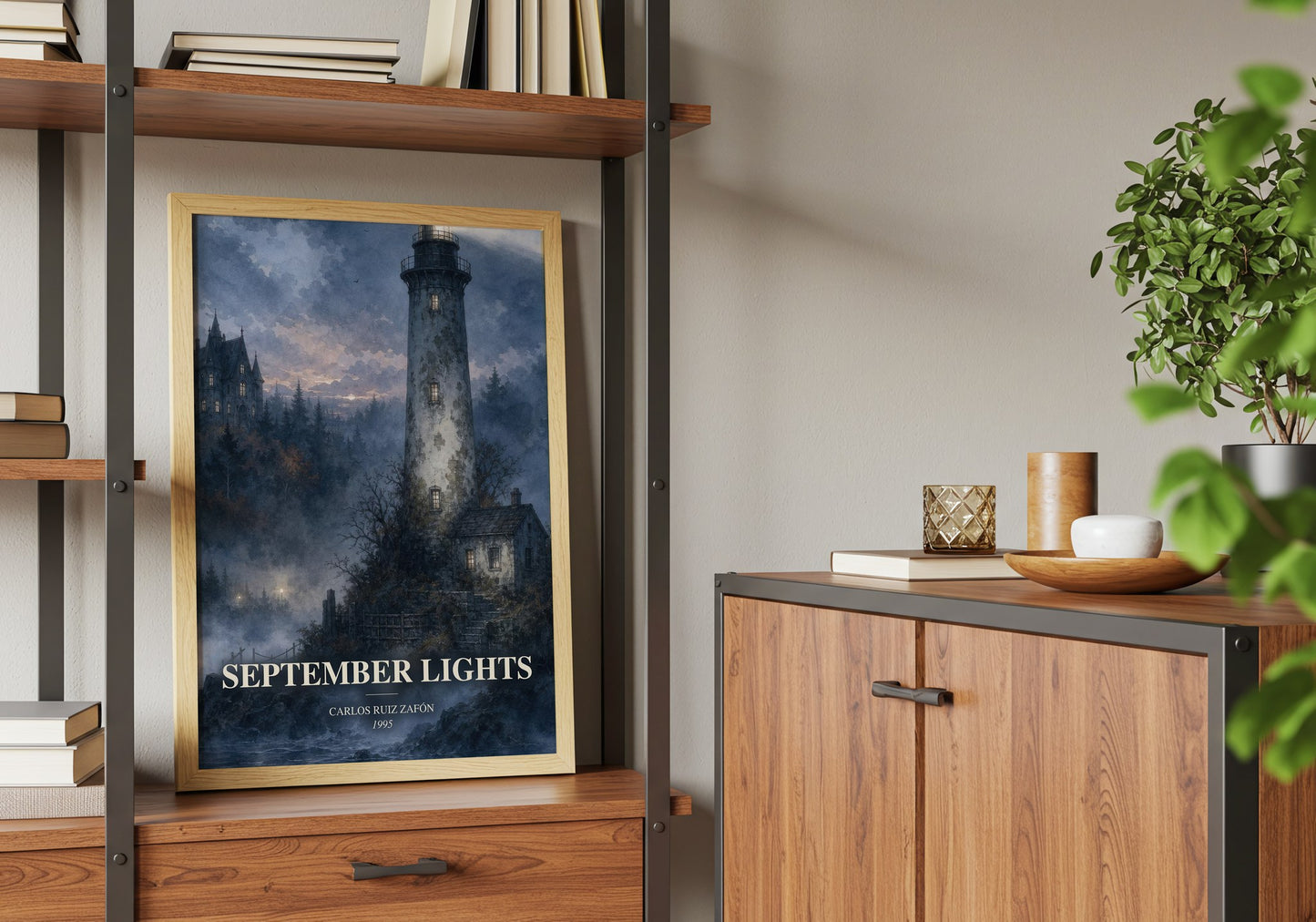 September Lights book watercolour illustration paper finish options – matte satin gloss