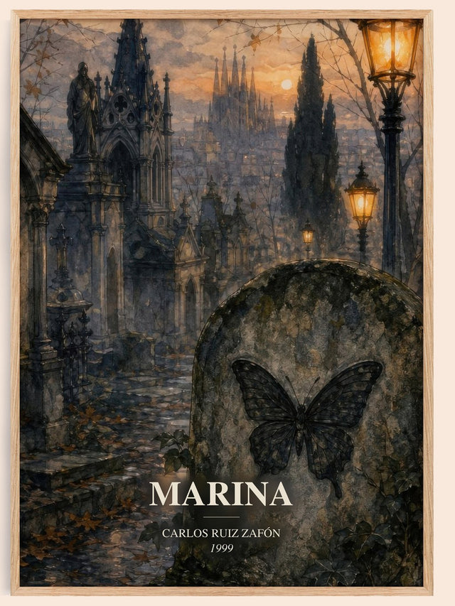 Marina Book Watercolour Illustration by Carlos Ruiz Zafón