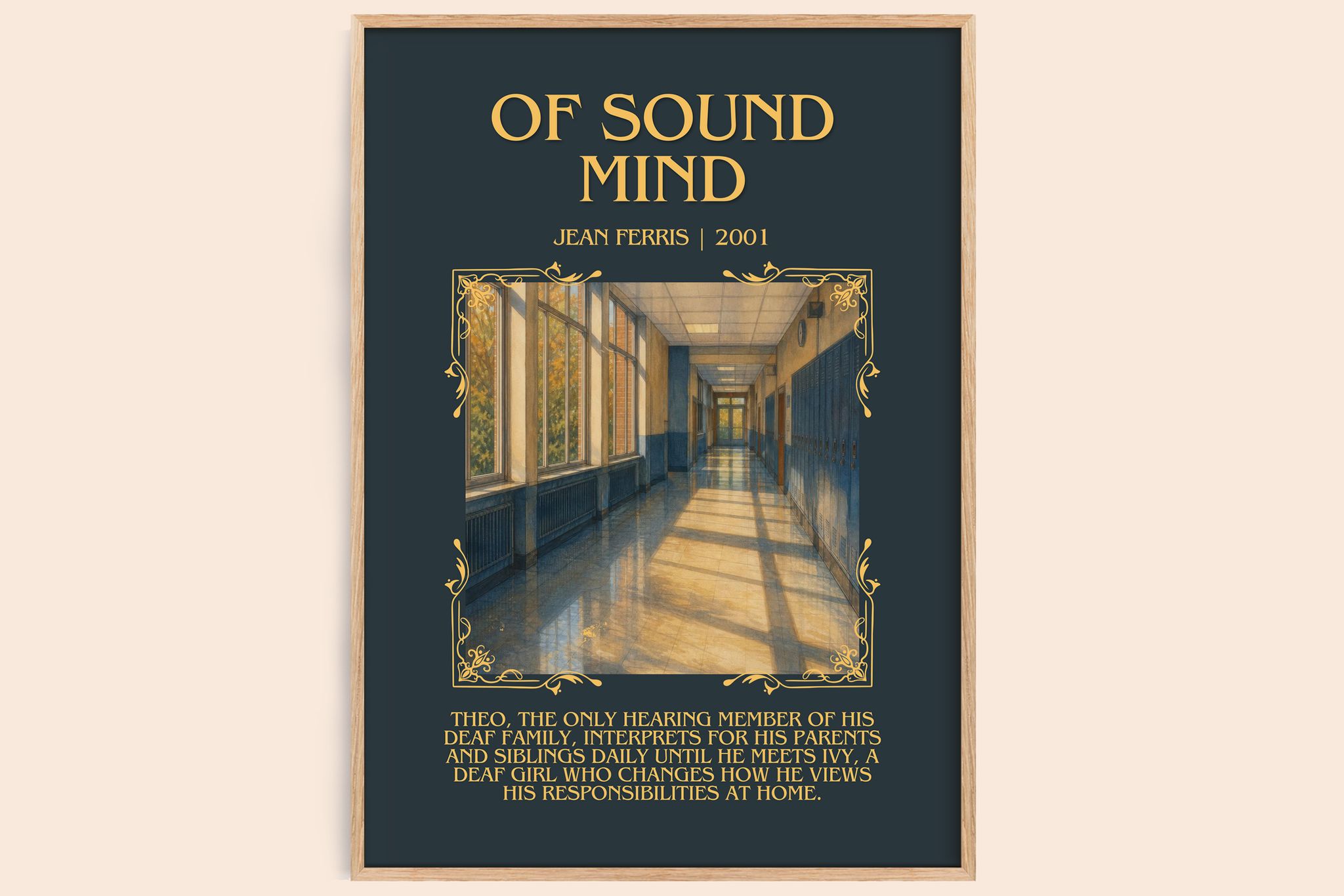 Of sound mind Minimalist Book Poster by Jean Ferris