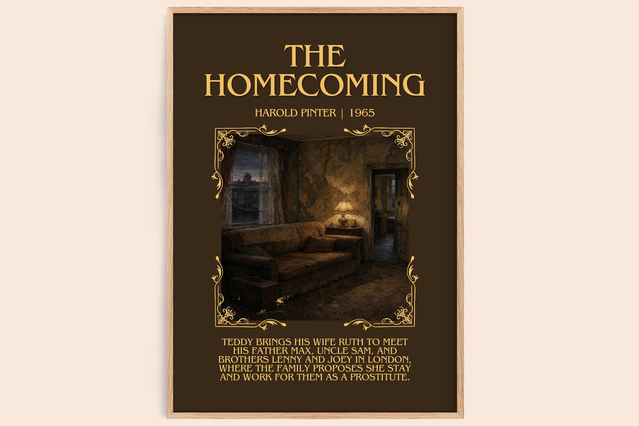 The homecoming Minimalist Book Poster by Harold Pinter
