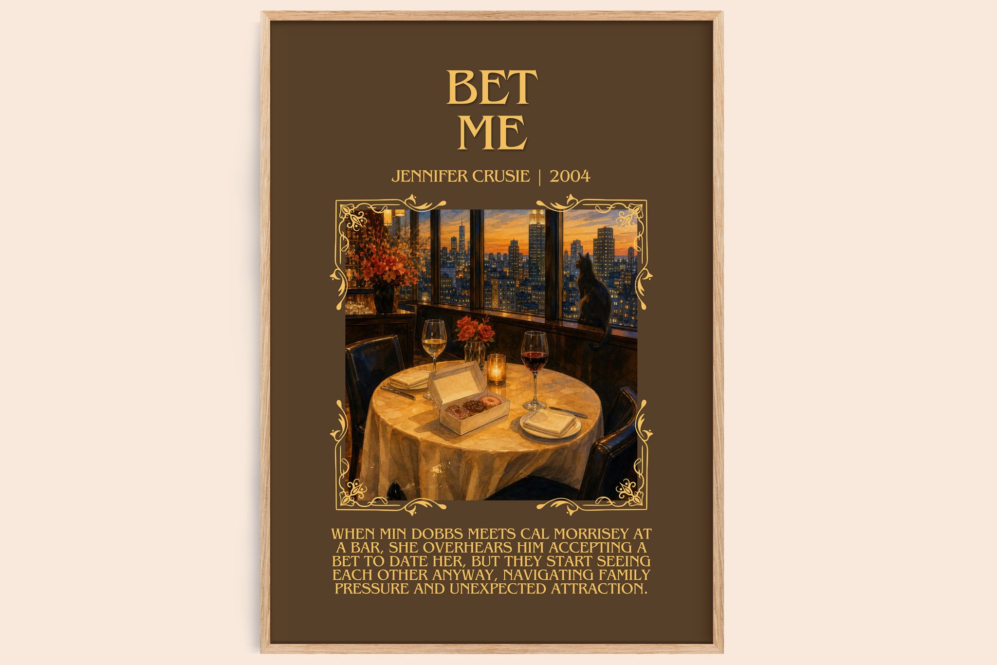 Bet me Minimalist Book Poster by Jennifer Crusie