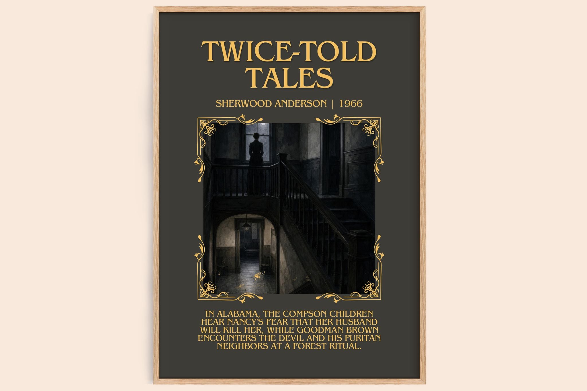 Twice-Told Tales Minimalist Book Poster by Sherwood Anderson