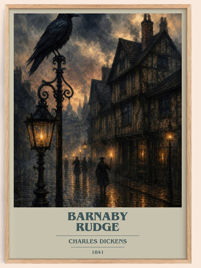 Barnaby Rudge Book Cover Poster by Charles Dickens