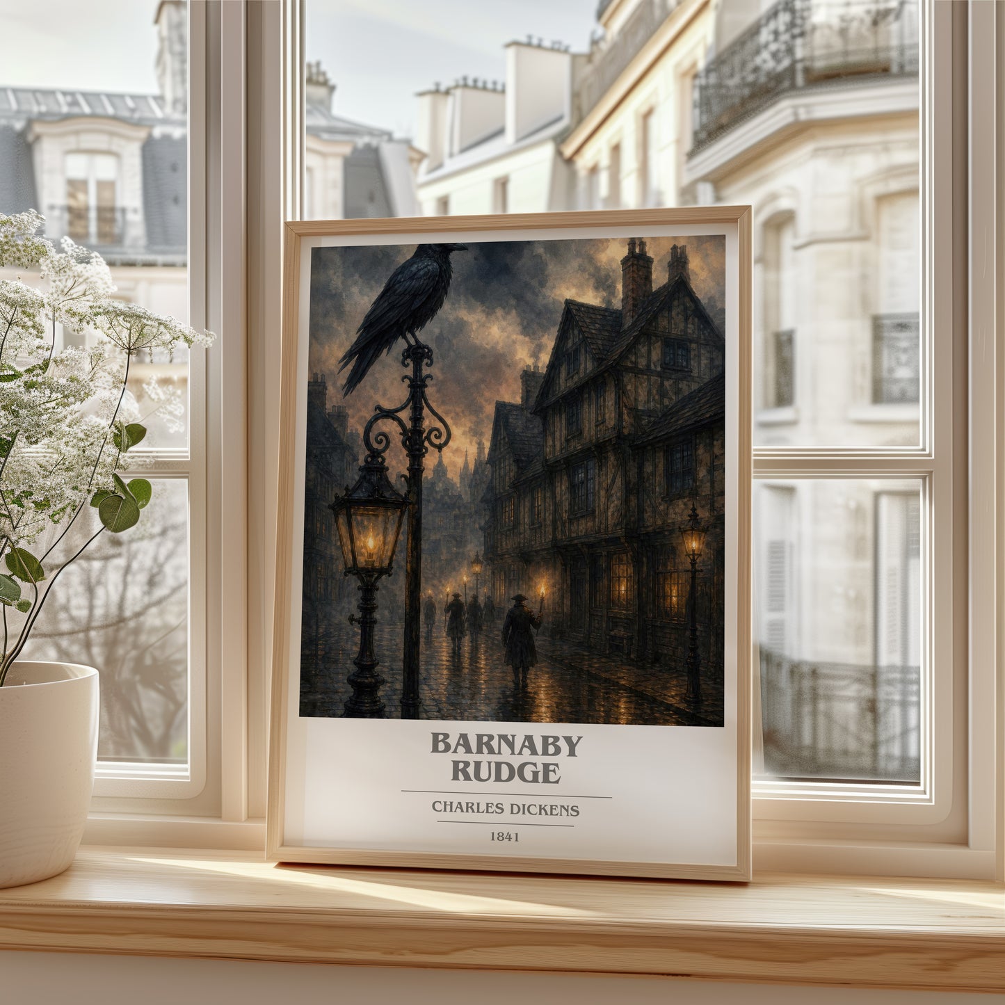 Barnaby Rudge book cover poster colour and style options – Charles Dickens book art