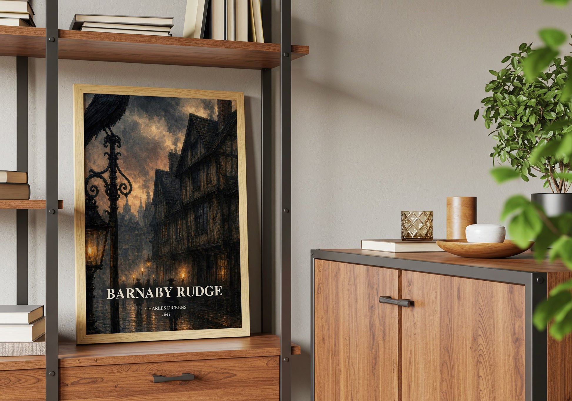 Barnaby Rudge book watercolour illustration paper finish options – matte satin gloss