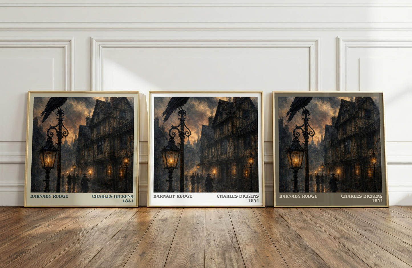 Barnaby Rudge literary art print colour and style options – Charles Dickens book art