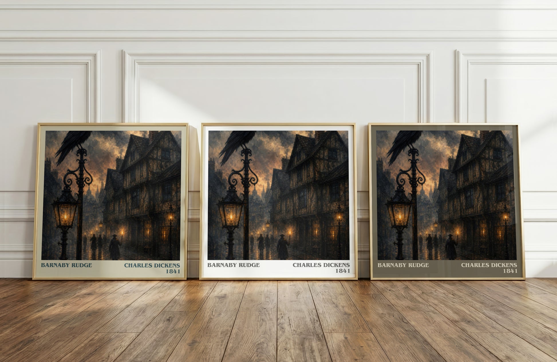 Barnaby Rudge literary art print colour and style options – Charles Dickens book art