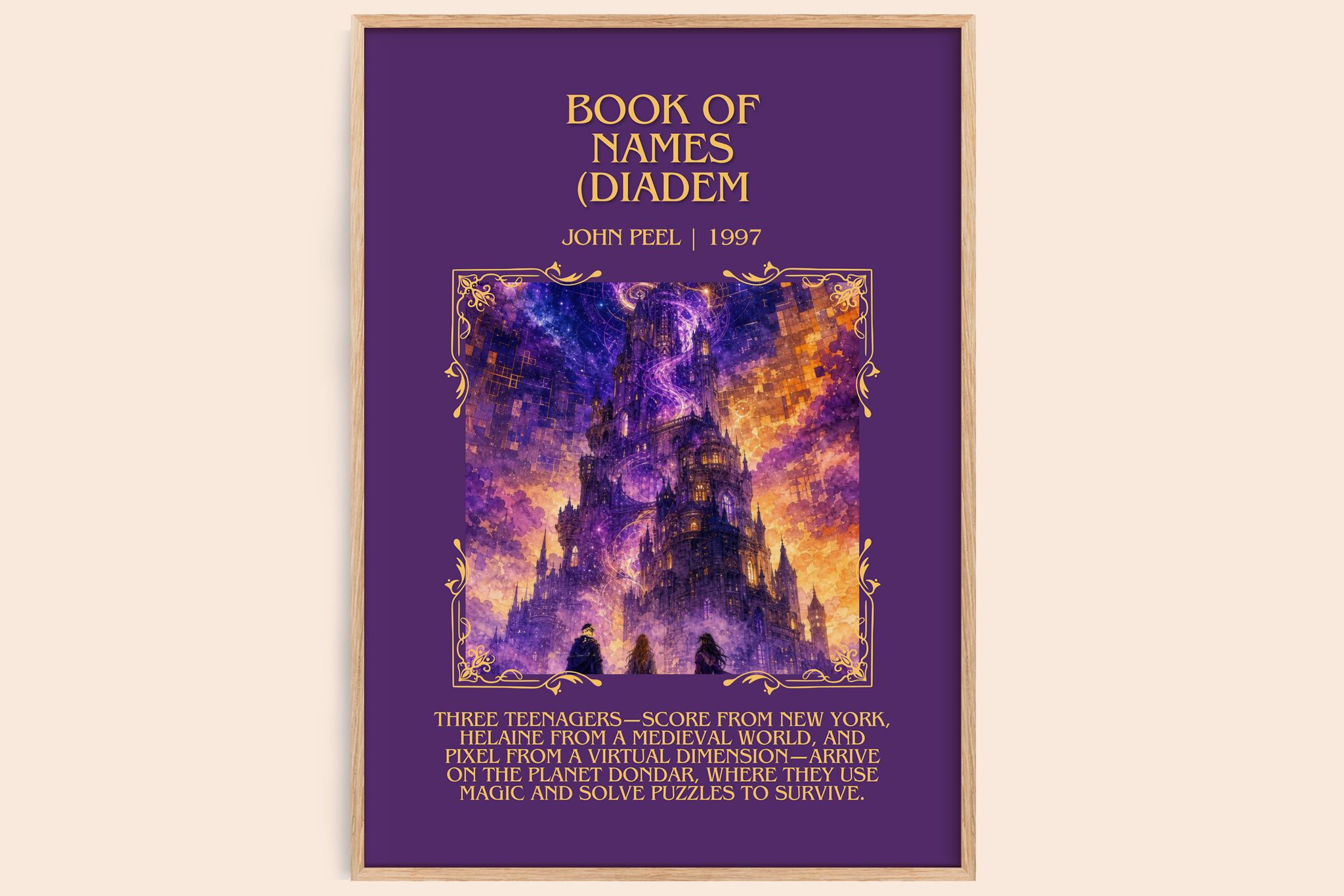 Book of Names (Diadem Minimalist Book Poster by John Peel
