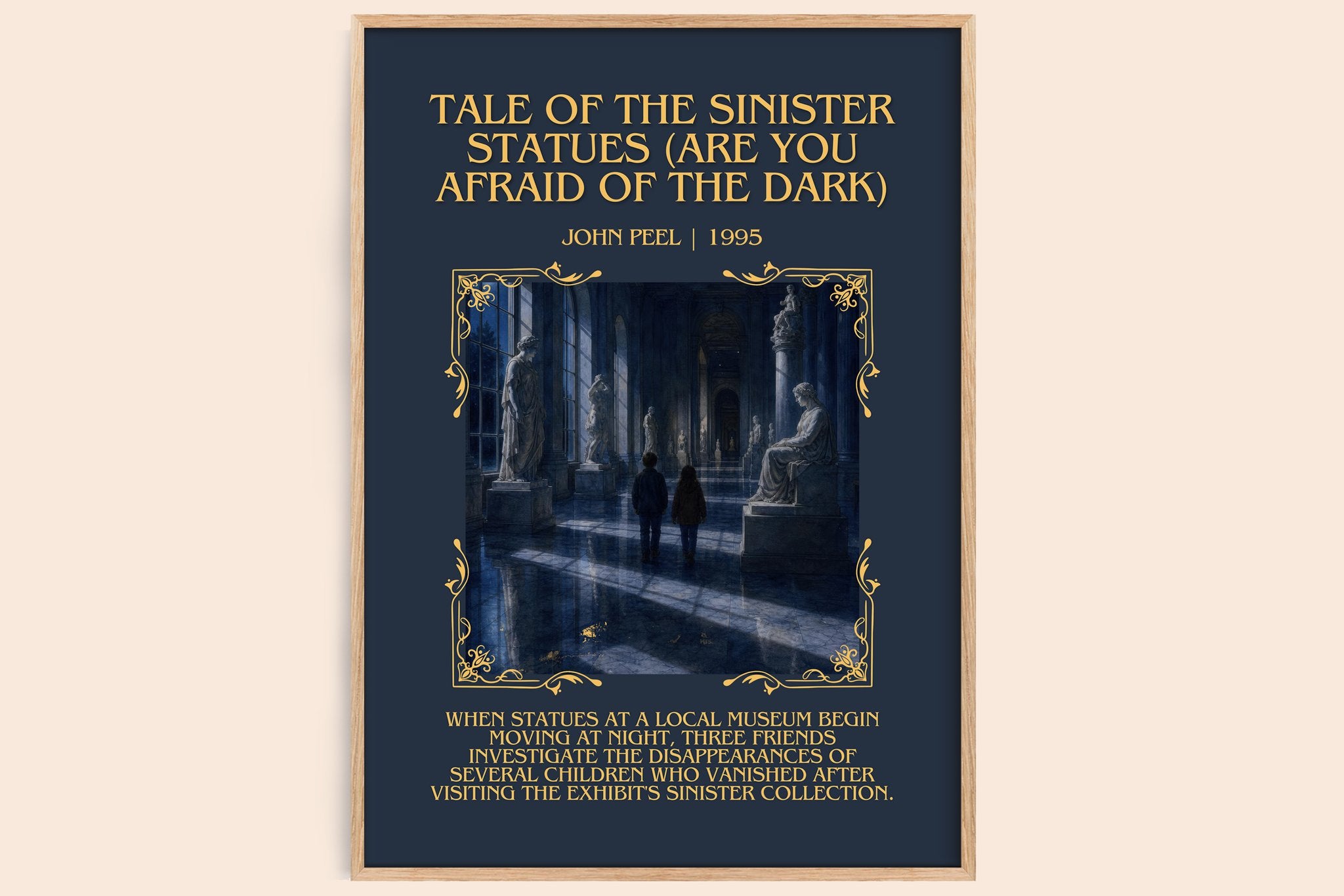 Tale of the Sinister Statues (Are You Afraid of the Dark) Minimalist Book Poster by John Peel