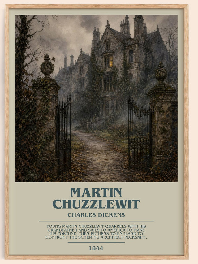 Martin Chuzzlewit Bookish Wall Art by Charles Dickens