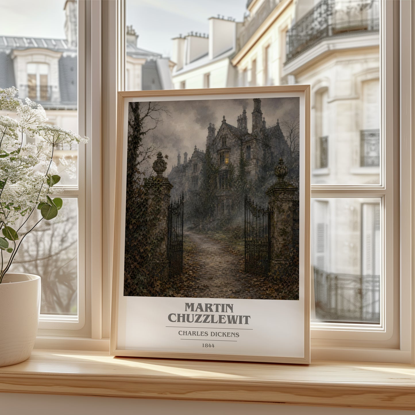 Martin Chuzzlewit book cover poster colour and style options – Charles Dickens book art