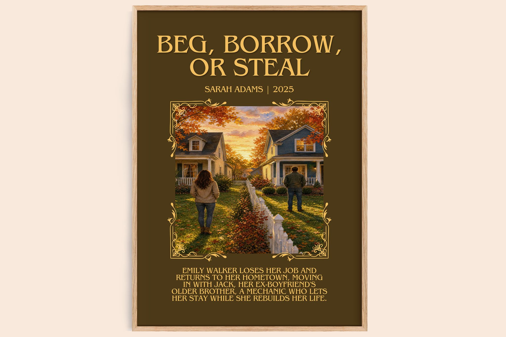 Beg, Borrow, or Steal Minimalist Book Poster by Sarah Adams