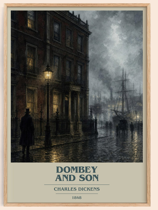 Dombey And Son Book Cover Poster by Charles Dickens