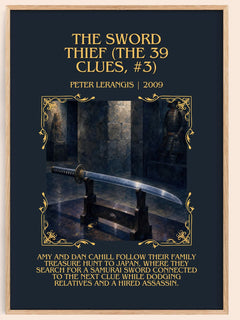 Sword Thief (The 39 Clues, #3) Minimalist Book Poster by P. Lerangis – book poster