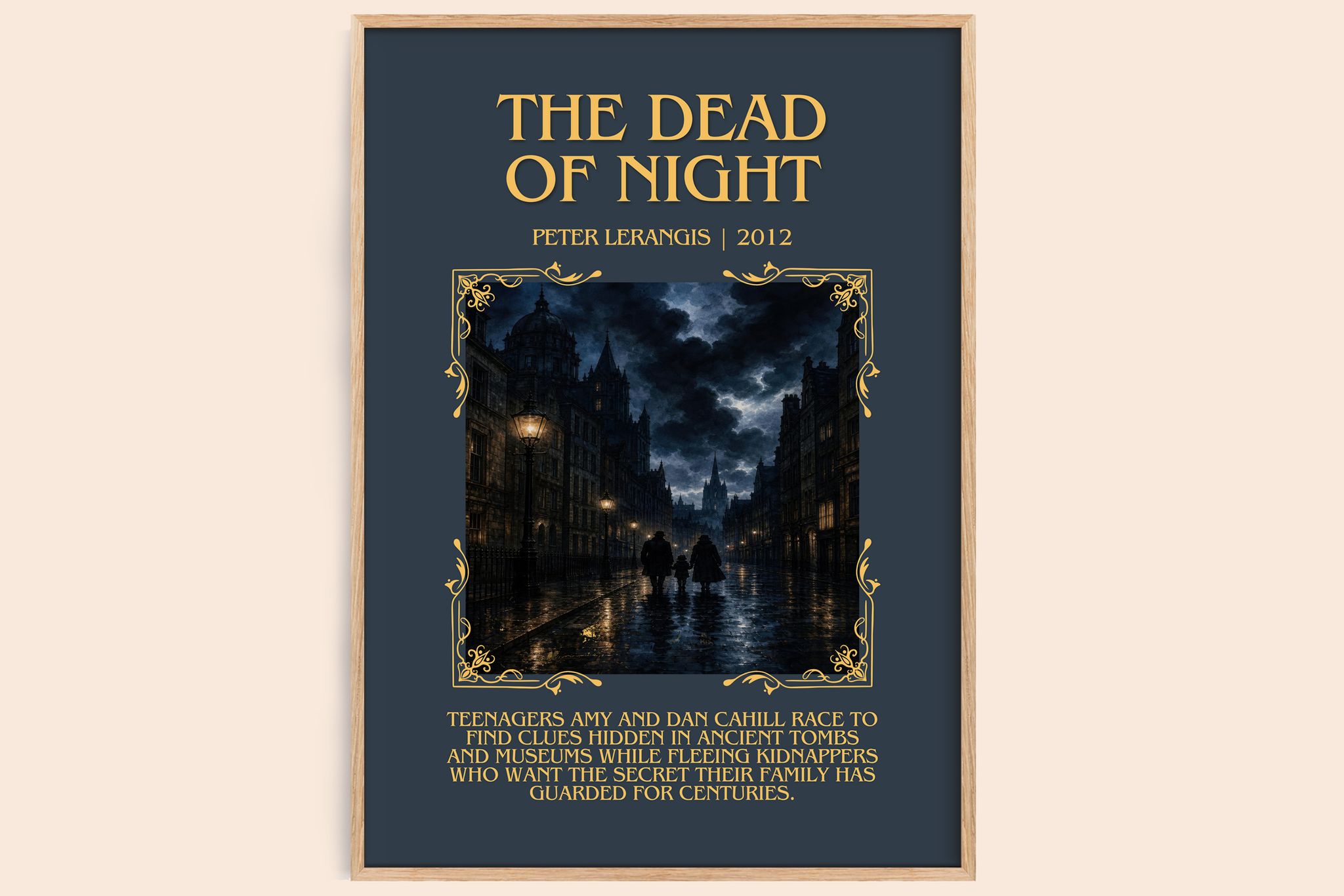 The Dead of Night Minimalist Book Poster by Peter Lerangis