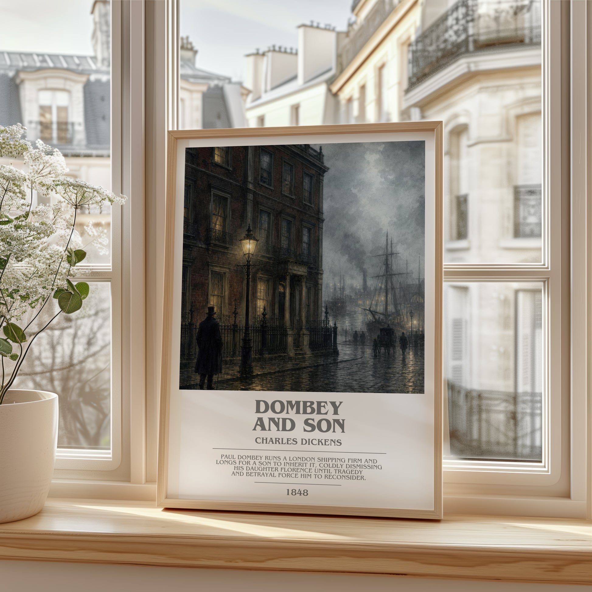 Dombey And Son bookish poster colour and style options – Charles Dickens book art