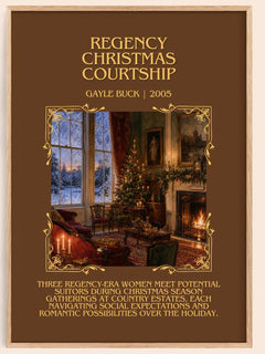 Regency Christmas Courtship Minimalist Book Poster by Gayle Buck – book poster