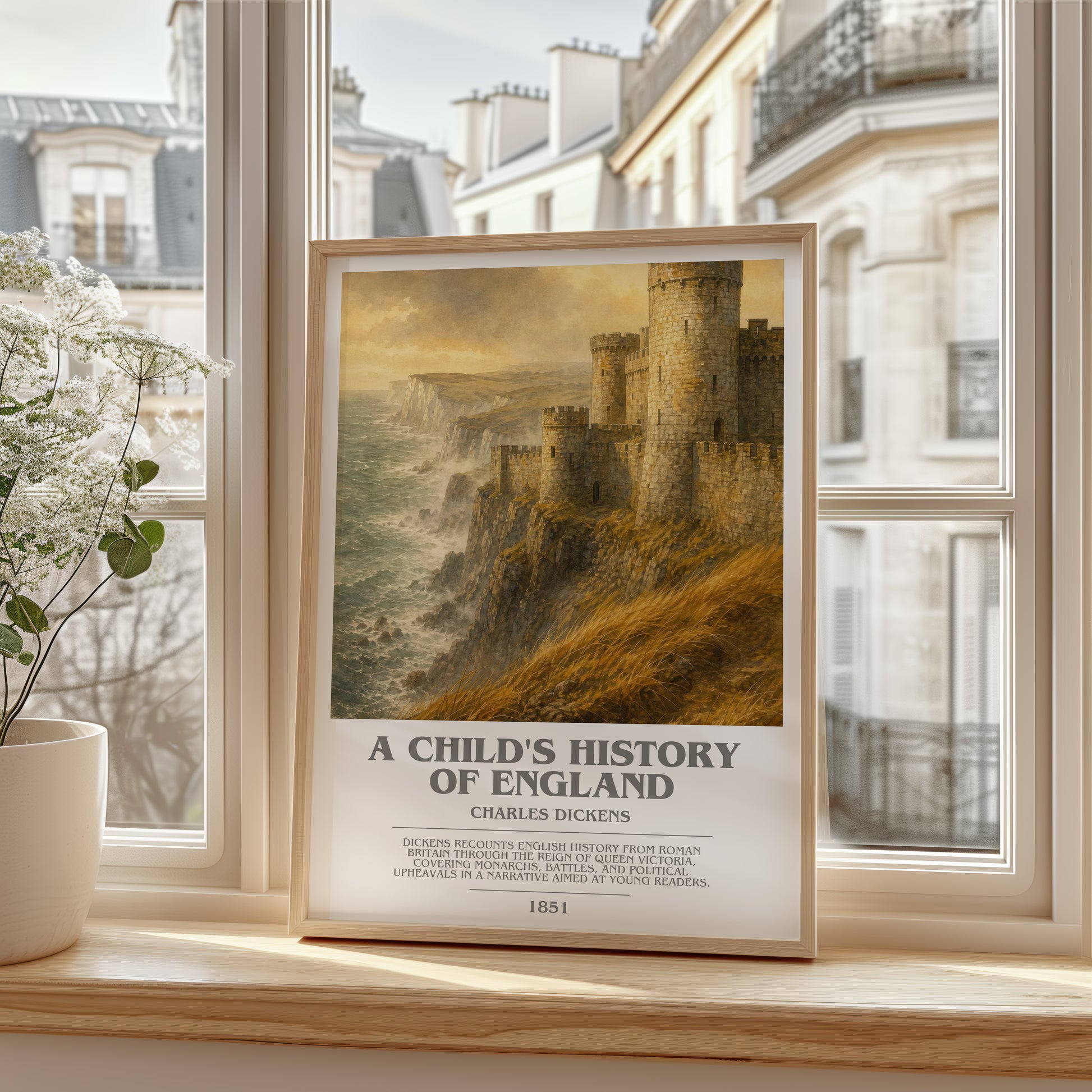 A Child'S History Of England bookish poster colour and style options – Charles Dickens book art