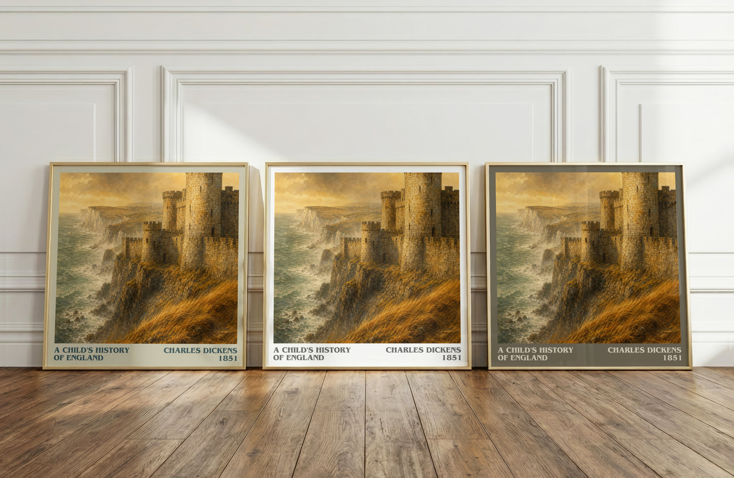 A Child'S History Of England literary art print colour and style options – Charles Dickens book art