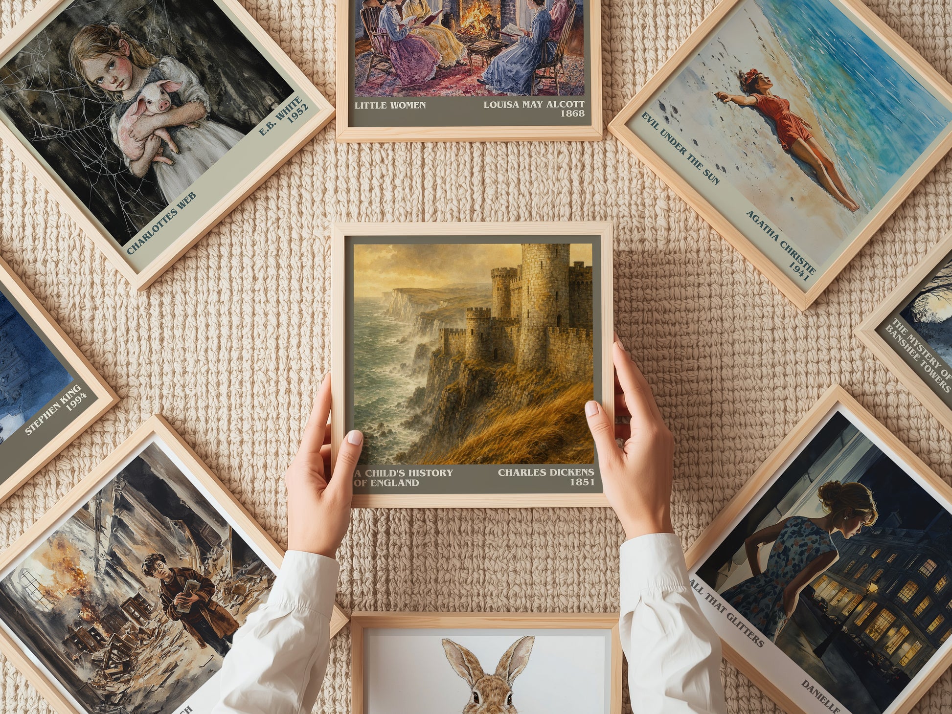 A Child'S History Of England literary book poster framed on wall – non fiction wall art