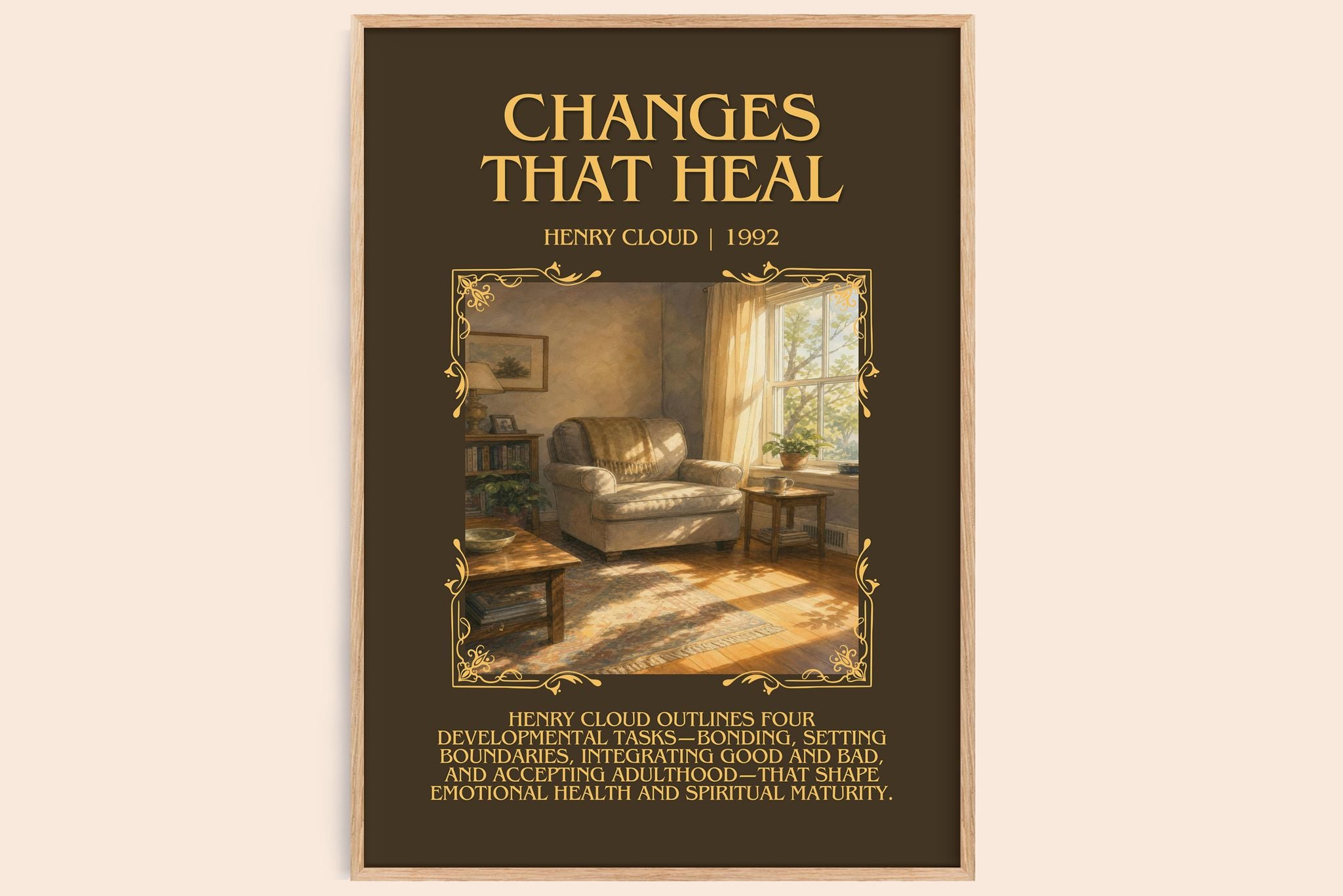 Changes That Heal Minimalist Book Poster by Henry Cloud