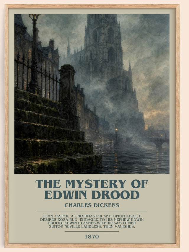 The Mystery Of Edwin Drood Bookish Wall Art by Charles Dickens