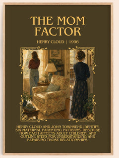 The Mom Factor Minimalist Book Poster by Henry Cloud – book poster