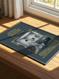 Science And Human Behavior Minimalist Book Poster by B. F. Skinner – print on a sunlit desk