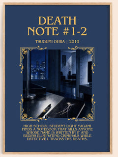 Death Note #1-2 Minimalist Book Poster by Tsugumi Ohba – book poster